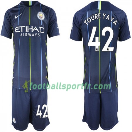Tenue Manchester City Toure Yaya 42 Enfant Extérieur 2018-2019 Maillot de Foot